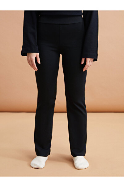 LC Waikiki Petite Damen-Hose mit elastischem Bund und geradem Schnitt