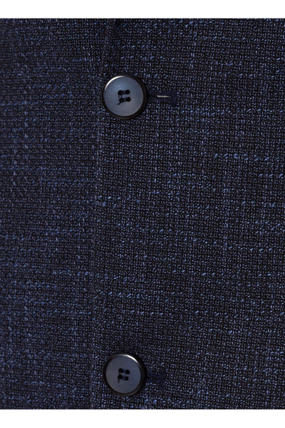 SÜVARİ Süvari Regular Fit Mavi Erkek Armürlü Ceket CT2004800236