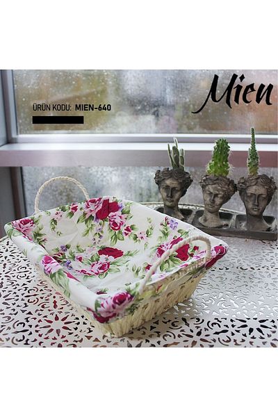 MİEN سلة خبز مستطيلة من الخوص من Mien