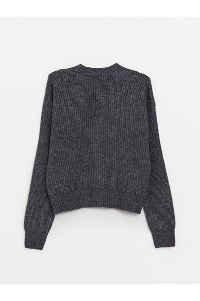 LC Waikiki V-Neck Long Sleeve Women's Knitwear Cardigan