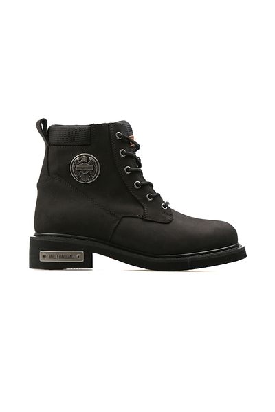 Harley Davidson Black Men's Boots 025M100128-Black-Nubuck
