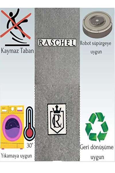 Raschel Carpet Kesme Yolluk Kaymaz Taban Yumuşak Peluş Halı Krem