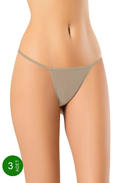 Şahinler 3 LÜ PAKET Likralı G-String MB3075