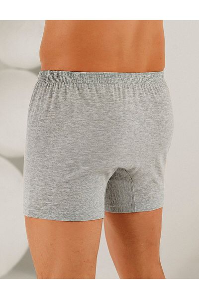 Şahinler Men's Gray 6-Pack Combed Cotton Boxer Me010