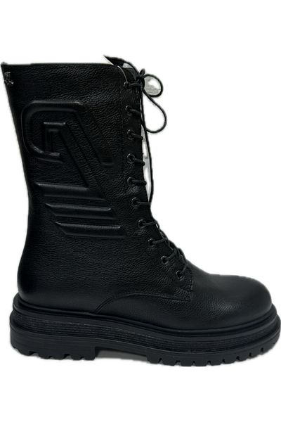 Venüs 2152113   Cizme casual de damă din piele naturală neagră