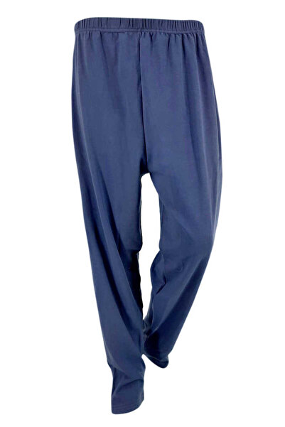 Mefa Pijama 2'li Paket Erkek Süprem Ince Yumuşak Penye Lacivert Pijama Alt