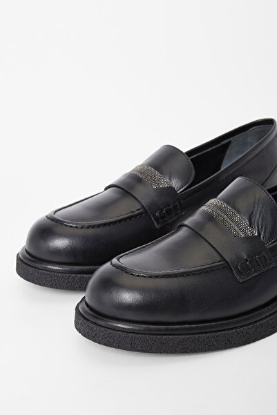 Tamer Tanca Kadın Hakiki Deri Loafer Ayakkabı 33 2451 Bn Ayk Sk23/24