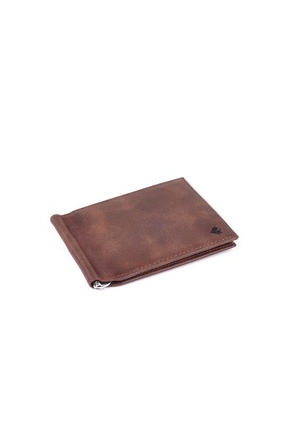 Eminsa Men's Brown Crazy Leather Wallet