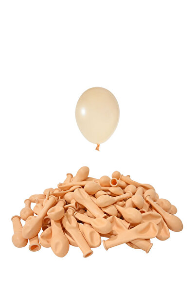 Patladı Gitti 5 Inç Makaron Somon Mini Balon 10 Adet