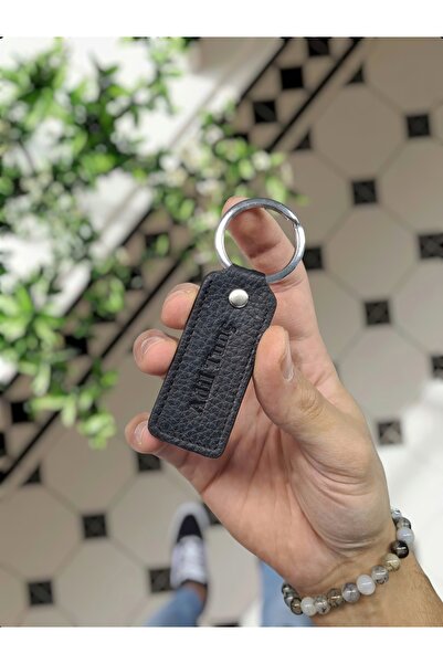 VİSSO 1020 Hakiki Deri İsme Özel Anahtarlık Kişiye Özel Deri Ürün