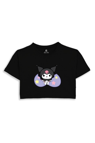 EZ Design KUROMI PRINTED CROP TSHIRT