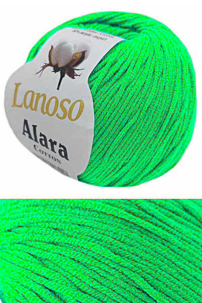 Lanoso حبل الحياكة Amira Punch & Amigurumi 1920 باللون الأخضر العشبي