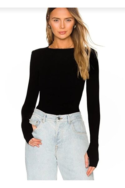 Nsb Tasarım Боди с обикновена яка и прибрани пръсти