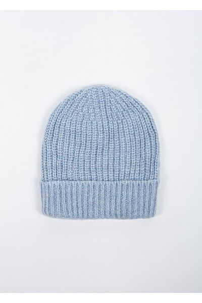 MinaCarin Unisex Knitted Beret Light Blue