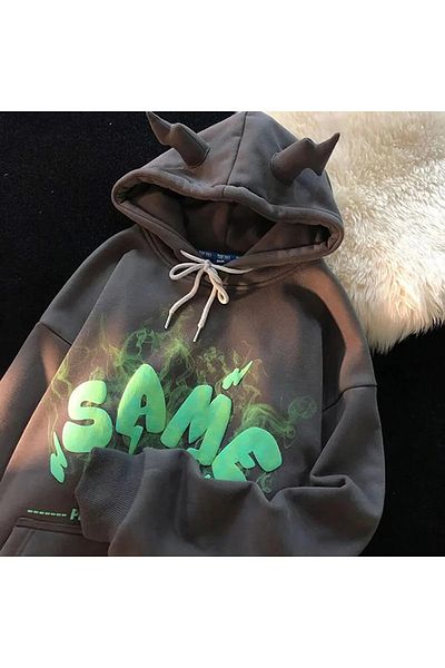 Gofeel Smoked The Same Lightning (Unisex) Φούτερ με κουκούλα PLAYBIG hornsame