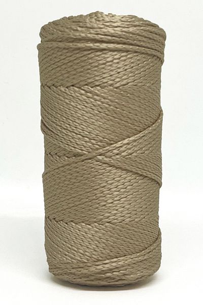 Bolanzoo Polyester Macrame Thread 2 Pieces 100gr Beige 3mm Knitting Thread
