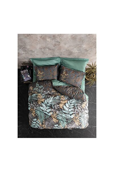 ŞENER HOME Cottonbox Saten - Двоспальний комплект постільної білизни Clorasa ...