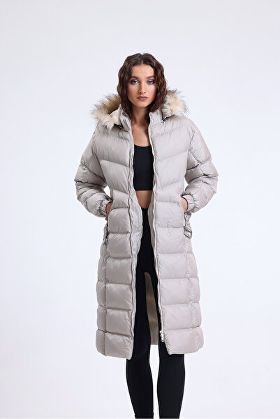 TWILLS Coat puffer long fluffy pocket hooded normal fit coat women TWILLS