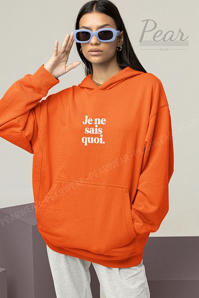 Pear Wear Γυναικείο φούτερ Oversize - Je Ne Sais Quoi Printed