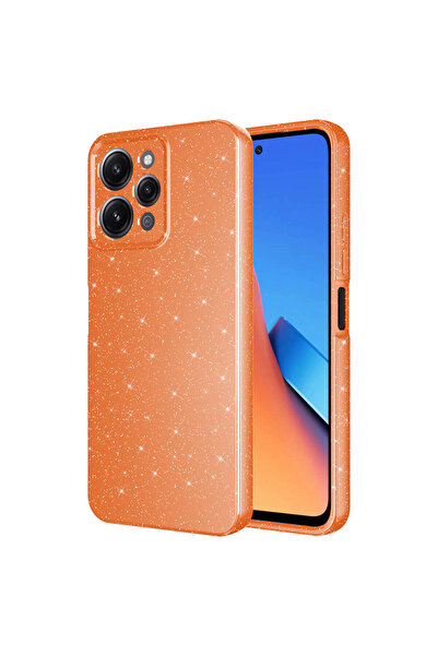 Rivor Xiaomi Redmi 12 Uyumlu Kılıf Kamera Korumalı Simli Işıltılı Renkli Parl...
