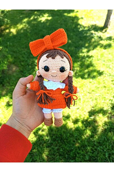 Zey's Amigurumi Amigurumi Oturabilen Örgü Minnoş Bebek 20 cm