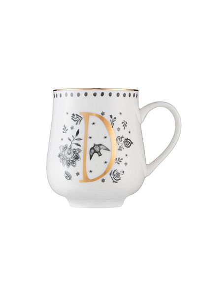 Emsan Artisan D Letter New Bone Mug 220 ml