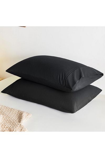 İz Concept 2 bucăți pernă neagră ușoară, formă plinuță, 100% silicon HCS, lavabilă, pernă din silicon 750GR