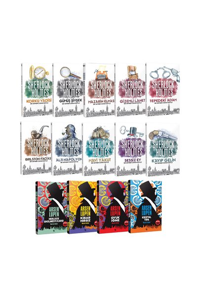 HalkKitabevi Detective Novel Set 14 Books