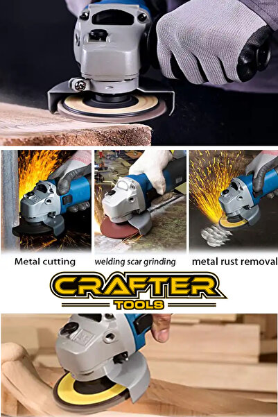 CRAFTERTOOLS CRAFTER tools Alman Spiral Köşe Taşlama Makinası 115mm