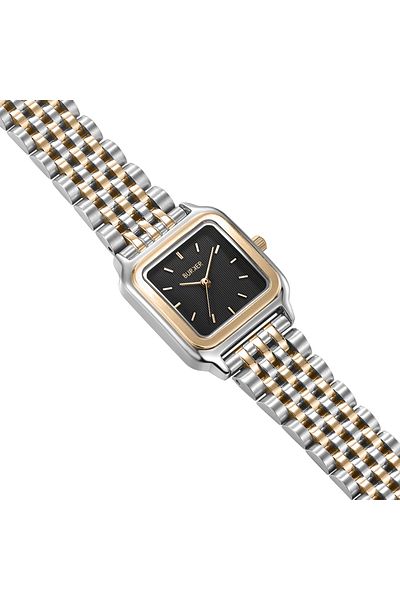 Burker Uhren Damenuhr Macy Schwarz Gold Silber