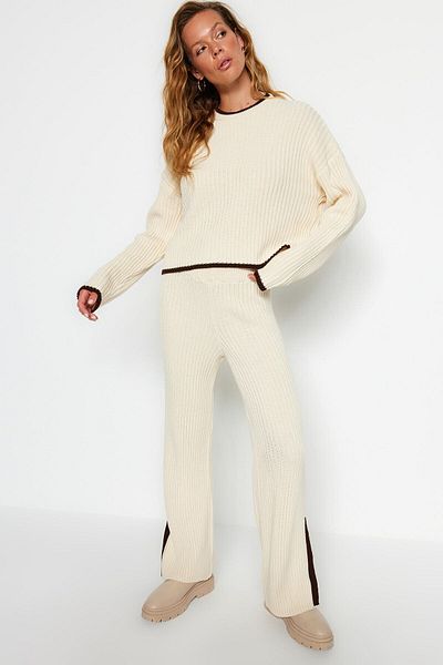 Trendyol Collection Kő kötöttáru alsó-felső készlet TWOAW24AU00133