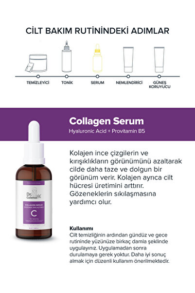 Dr. Galenus Vitamin C, Kolajen Ve Yoğun Nemlendirici Üçlü Bakım Serum Seti (60 ML)