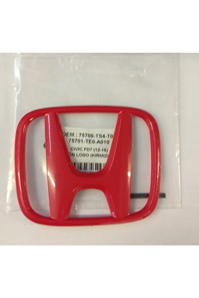 OTOKAYAPARCA Honda Civic Fb7(12-15) Ön Logo Kırmızı (75700Ts4T00) Tırnaklı