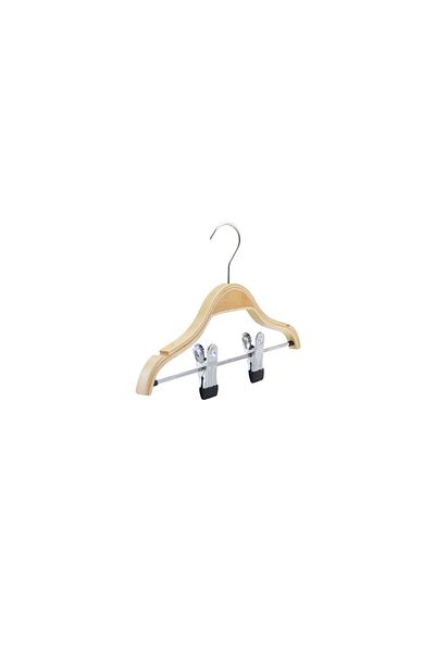 NYN 0-3 Years Old Children's Hanger - Natural 6 Pieces with Wooden Pegs