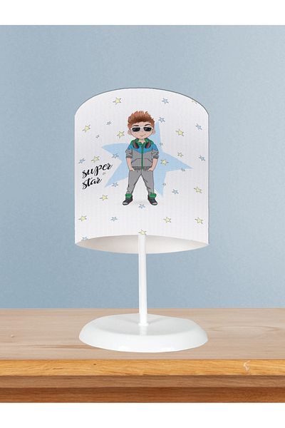 LİDERHOME Home Baby and Children's Room Super Star Star Lampshade