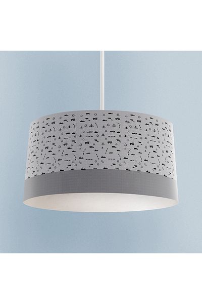LİDERHOME Leader Home Baby and Children's Room - Car Road and Animal Figure Patterned Chandelier