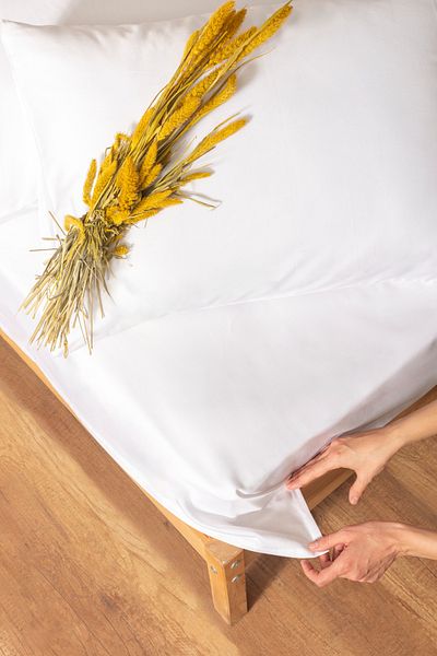 Salbace 100% Cotton Satin Single Sheet Set