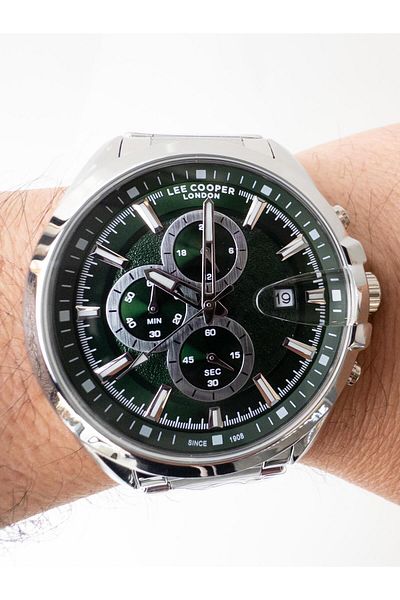 Lee Cooper Steel Men's Calendar Water Resistant Men's Wrist Watch Lcr.lmg.07455