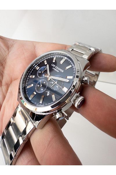 Lee Cooper Steel Men's Calendar Water Resistant Men's Wrist Watch Lcr.lmg.07455