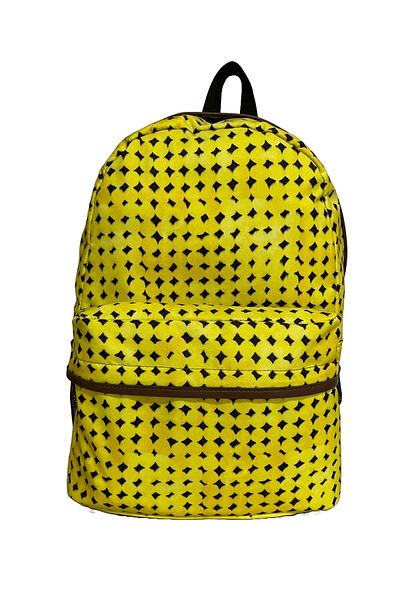 Differ Studio Patterned Yellow Backpack/unisex/waterproof Fabric