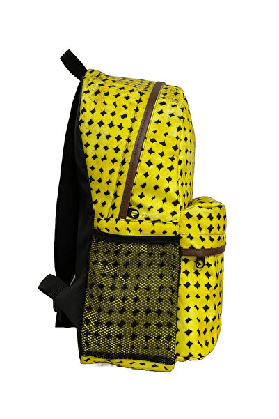 Differ Κίτρινο σακίδιο πλάτης με σχέδιο στούντιο/unisex/αδιάβροχο ύφασμα
