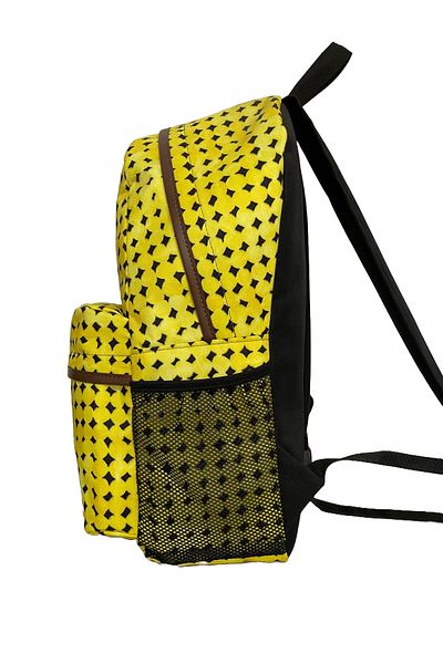 Differ Studio Patterned Yellow Backpack/unisex/waterproof Fabric