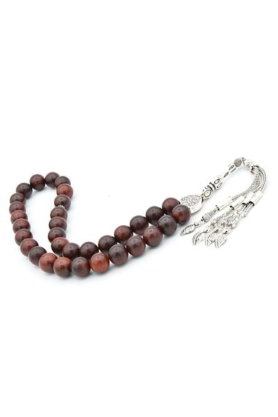 Murty99 Silver Plated Tasseled Globe Cut Giant Size Blood Tree Rosary