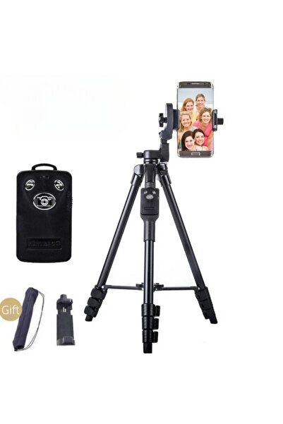 nextbuy Profesyonel Kamera 140 Cm Çantalı Tripot Telefon Tutucu Bluetooth Kumandalı Vlog Video Çekim Tripodu