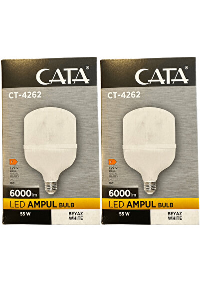 Cata CT-4262 55W 6400K (Beyaz Işık) E27 Duylu Led Torch Ampul (2 Adet)