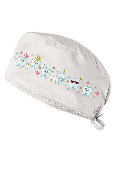 YNK Bonnet cu tematică Dear Teeth Doctor Nurse Cook Chef Bonnet Dentist Chiru...