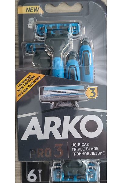 ARKO Men's Razor Pro 3 Pack of 6