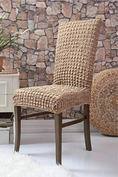 TedbiryayHome نسيج ملفوف، غطاء كرسي مرن. 6 قطع من غطاء الكرسي القياسي المطاطي...