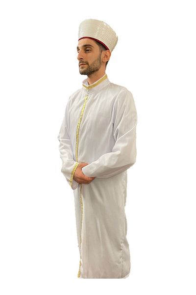 DilekKostüm Imam Cübbe și Modele Sarık Robe de rugăciune cu glazură galbenă