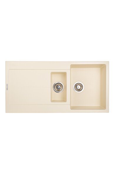 Vosh 1,5 Göz Bej 100x50 Cm Granit Evye